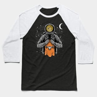 Astronaut Skate Dogecoin DOGE Coin To The Moon Crypto Token Cryptocurrency Wallet Birthday Gift For Men Women Kids Baseball T-Shirt